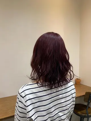 ミディアム カラー ハイトーン/レイヤー 💜Akaneのヘアスタイル