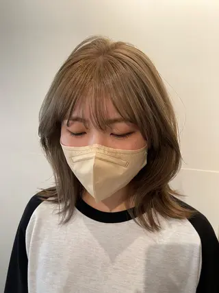 セミロング ano @anomukuiのヘアスタイル