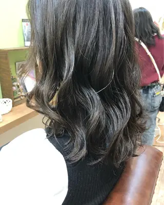 ミディアム カラー パーマ ❣️倉敷❣️美髪 カラー能登一成のヘアスタイル