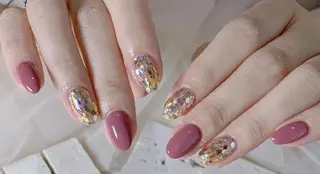 ネイル フィルイン、長さ出し 深爪矯正のネイルデザイン