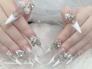 ネイル MoMoA Nail ネイル長さ出し専門店のネイルデザイン