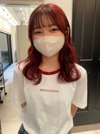 ロング 落合 智登世/ カラーモデル募集中のヘアスタイル