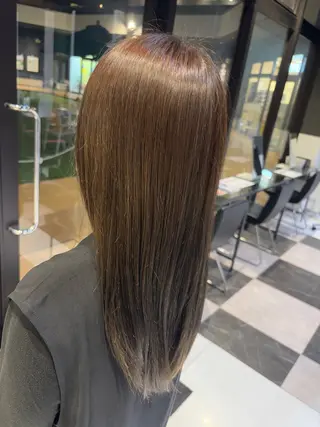 セミロング カラー ブリーチ/ヘアケア/ 艶髪/イギチハルのヘアスタイル