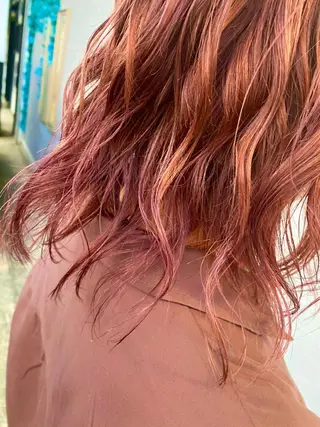 ミディアム カラー ヘアアレンジ Design Color🐰アユミのヘアスタイル