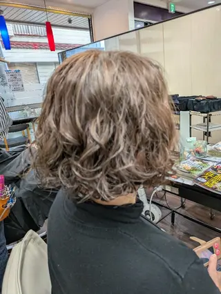 ミディアム 大人女性カット/ヘア セット✨️片本🌸のヘアスタイル
