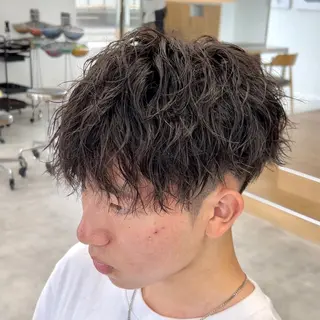 パーマ メンズ メンズパーマ/新潟/ 万代／田崎亮🌟のヘアスタイル