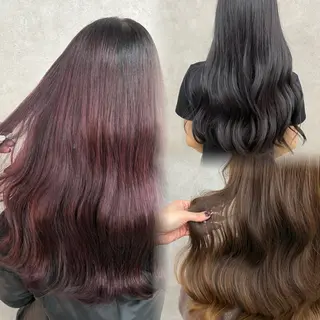 ロング カラー 🩶西 雪乃/透明感 くすみカラー🫧のヘアスタイル