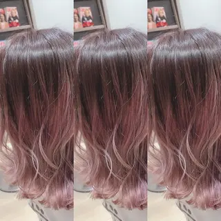 ミディアム カラー ヘアアレンジ 松本 菜那のヘアスタイル