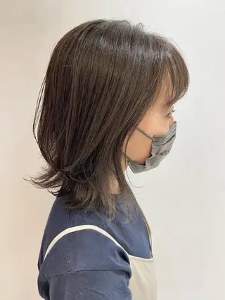 ミディアム カラー 🐺ウルフ/レイヤー 似合わせ‎🤍沙羅のヘアスタイル
