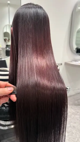 ロング カラー LoiLo所属・福岡 舞のヘアスタイル