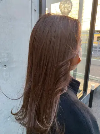 ロング カラー 菊池大一 溝の口パーマのヘアスタイル
