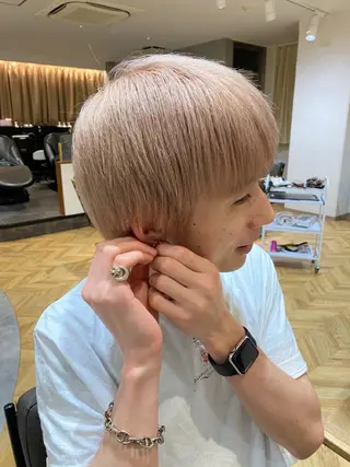 メンズ 顔周り🇰🇷韓国 レイヤー/モエのヘアスタイル