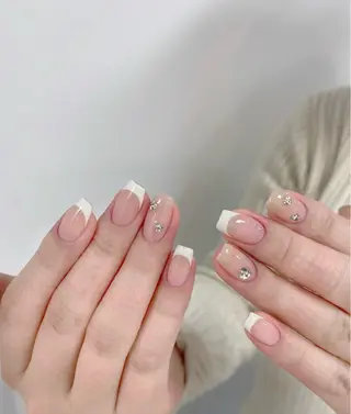 ネイル Kaka_ パラジェル、長さだしのネイルデザイン