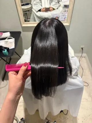 セミロング カラー 韓国髪質改善艶カラー /レイヤー/miyuのヘアスタイル