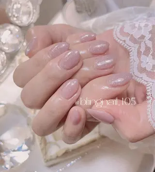 ネイル 23時まで❤︎韓国、 ワンホンネイルのネイルデザイン