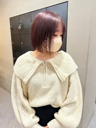 ミディアム カラー ICI大須/栄/ 上前津/大野稚央のヘアスタイル