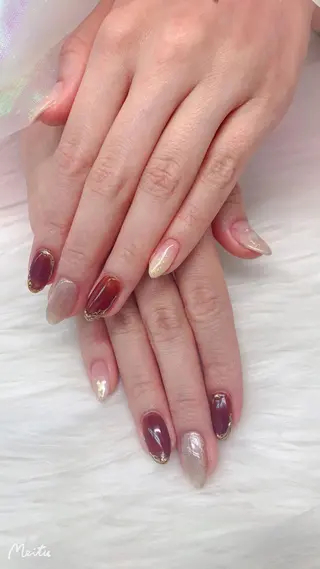 ネイル 🦋ネイルサロン ブラン🌈ゆりのネイルデザイン