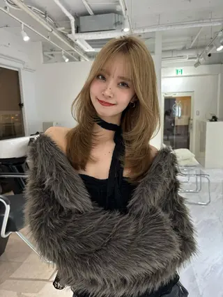 セミロング NIKA所属・レイヤーカット🤍 seriraのヘアスタイル