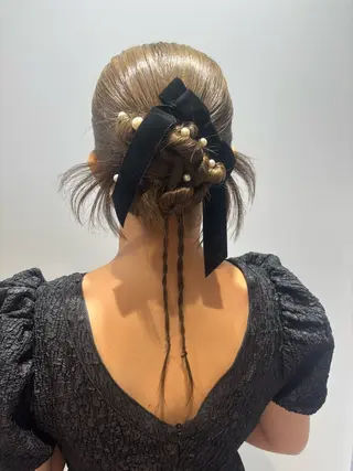 ロング カラー ヘアアレンジ メンズ シールエクステ🎀 羽エクステ🌙しぇるのヘアスタイル