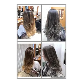 ロング カラー 100%髪質改善特化 TRUNSのヘアスタイル