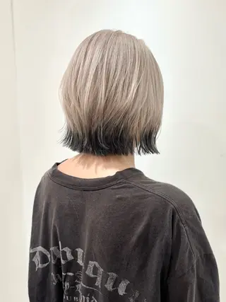 ショート カラー ハイトーン/ウルフ/ レイヤー/Asukaのヘアスタイル