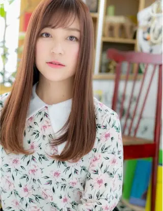 ロング パーマ カバーヘアブリス上尾店所属・飯田 萌友のヘアスタイル