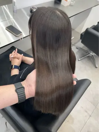 ロング 髪質改善/縮毛矯正 梅田茶屋町/西尾祐作のヘアスタイル