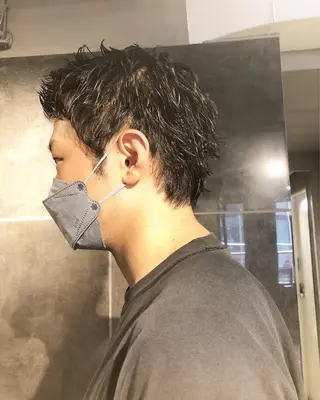 ヘアアレンジ メンズ ainico+所属・メンズ特化✂️栗原 侑也のヘアスタイル