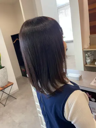 ミディアム パーマ no4ナチュラル戸祭所属・山越 美裕樹のヘアスタイル