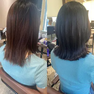 ミディアム カラー Je suis heureuse Tres所属・早朝セット☀️ レイヤー/Momoのヘアスタイル