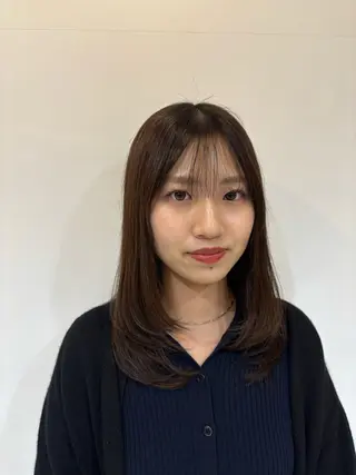 セミロング レイヤー×透明感 ヘアセット/ミサトのヘアスタイル