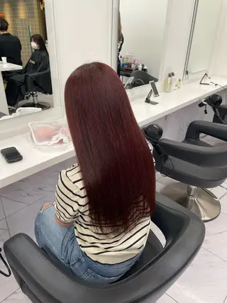 ロング カラー ヘアアレンジ 💗横浜美容室 💗HARUNAのヘアスタイル