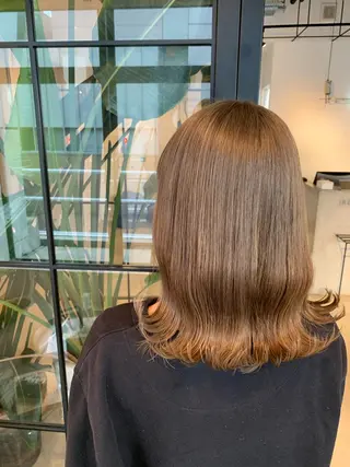 ミディアム カラー ベージュカラー🌿 新潟駅/青木結月のヘアスタイル
