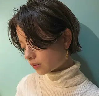 ショート カラー パーマ 梅田 sinceのヘアスタイル
