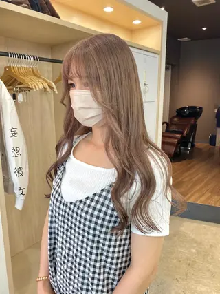 ロング カラー ヘアアレンジ 小顔カット/艶 カラー特化♡MIHOのヘアスタイル
