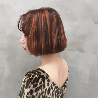 ミディアム カラー ブームボックス所属・🐝ハイトーンカラー hachi🐝のヘアスタイル
