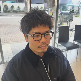 ショート パーマ メンズ 韓国風メンズ/毛流れ ヘアなら須田龍世のヘアスタイル