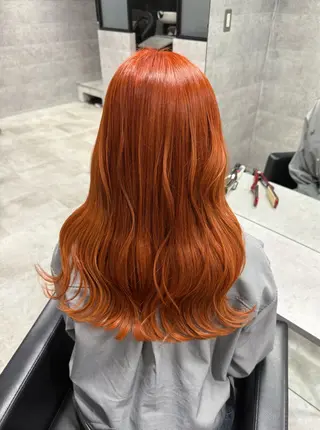 ロング カラー 川浪 ほほみのヘアスタイル