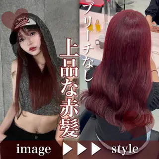 ロング カラー ヘアアレンジ ブリーチなしの達人 🌈KAITOのヘアスタイル