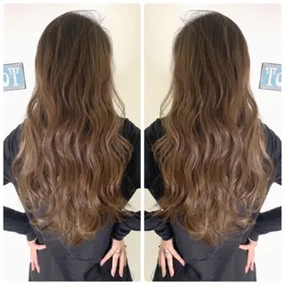 ロング カラー 京都大人女性ショート 徒歩1分/秋山のヘアスタイル