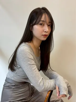 カラー miku/天神 艶カラーのヘアスタイル