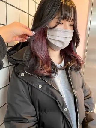 セミロング カラー 心斎橋/ブリーチ minamiのヘアスタイル