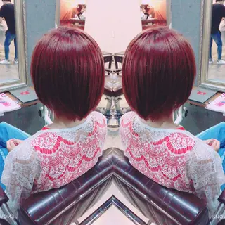 セミロング カラー 桜田 修未のヘアスタイル