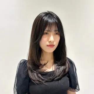 セミロング カラー Savoir GRANMASH【サヴォア　グランマッシュ】所属・レイヤー/グレージュ メンズパーマのヘアスタイル