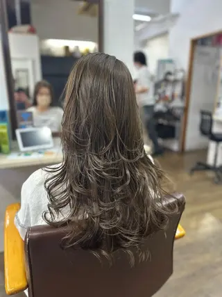 ロング 髪質改善ストレートo rメンズスタイル今岡のヘアスタイル