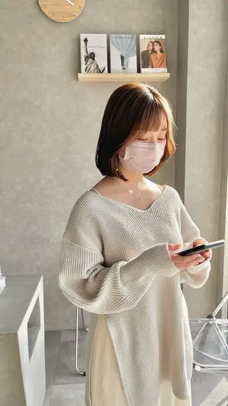 ミディアム カラー mood tatemachiのヘアスタイル