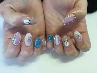 ネイル 💎🐰 saki. m 🐰💎のネイルデザイン