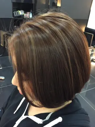 ミディアム カラー 関口 友行のヘアスタイル