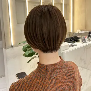 ショート カラー 艶感/ナチュラル 🩵amiのヘアスタイル