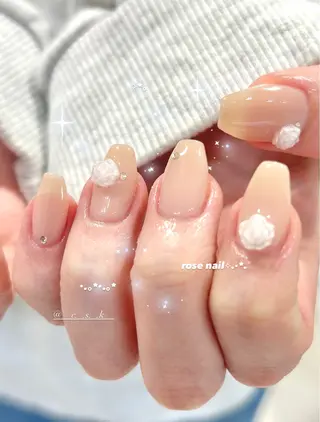 ネイル 🎀チーク/ちゅるん 🫧chisa🎀のネイルデザイン